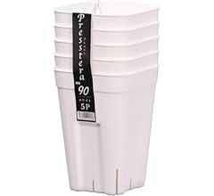 Amazon | 日本ポリ鉢 Sポット60 10個組 ホワイト プラスチック製